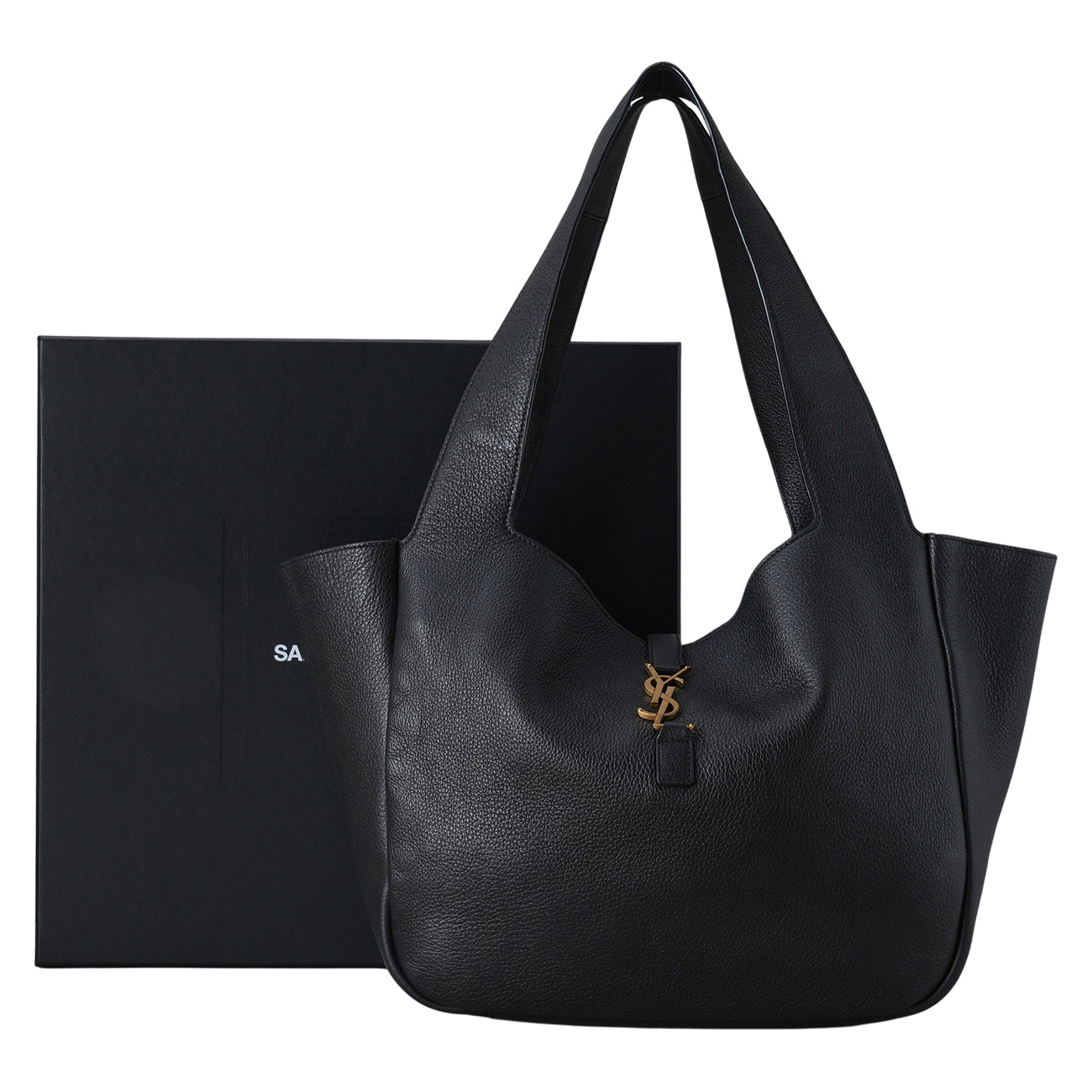 YVES SAINT LAURENT(USED)생로랑 763435 LE 5 A 7 베아백 블랙금장